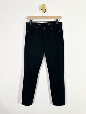 AG Adriano Goldschmied The Prima Mid Rise Cigarette Black Jeans